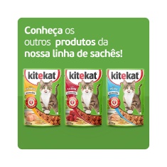 Ração Úmida Kitekat Sachê Frango ao Molho para Gatos Adultos 70 g