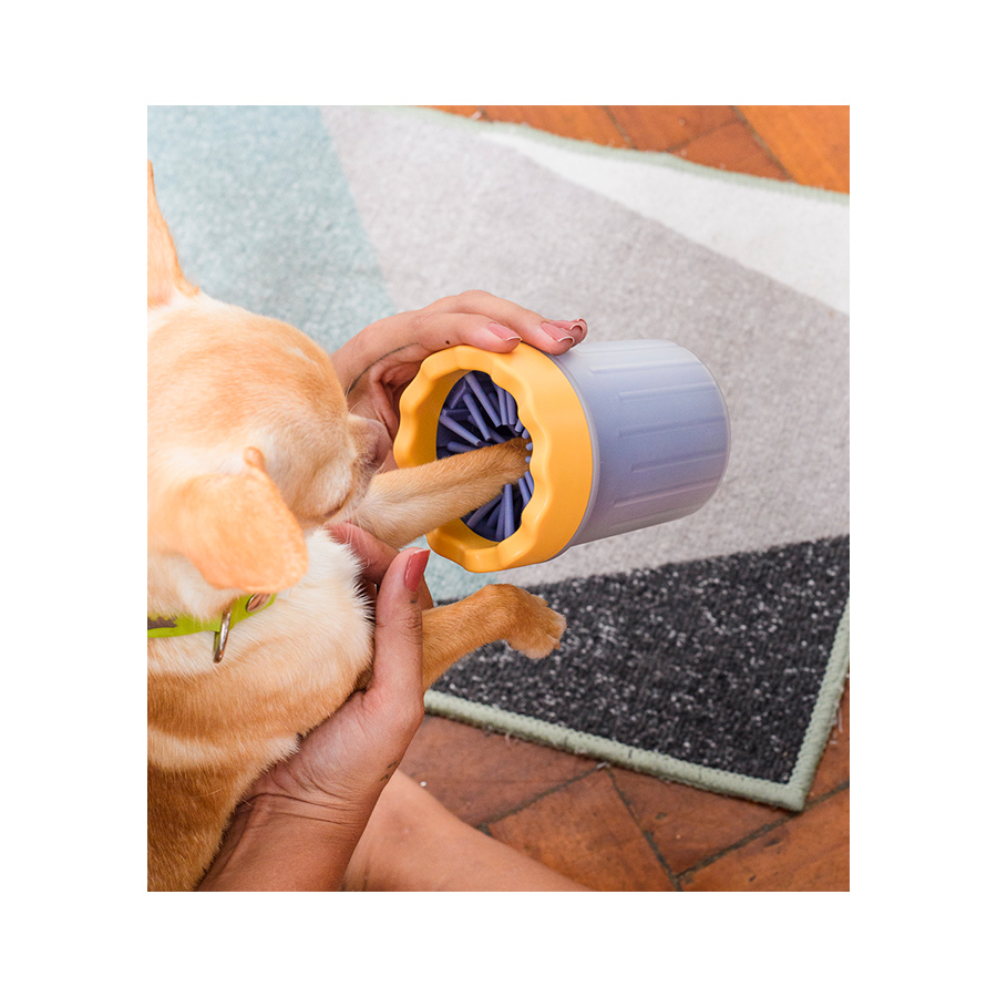 Copo Limpador de Patinhas Azul para Cães Oikos