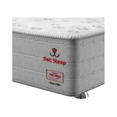 Cama Pet Sleep Pelmex Classic Cinza e Branco para Cães e Gatos
