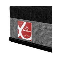 Cama Pet Sleep Pelmex Plus Cinza e Preto para Cães e Gatos - Tam 3