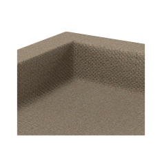 Cama Pet Sleep Pelmex Foam Marrom e Preto para Cães e Gatos - Tam 2