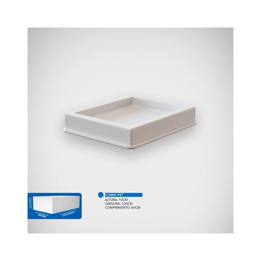 Cama Pet Sleep Pelmex Foam Marrom e Preto para Cães e Gatos