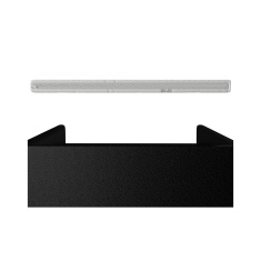 Conjunto Cama Box Pet Sleep Pelmex Luxo Preto e Branco para Cães e Gatos