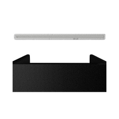 Conjunto Cama Box Pet Sleep Pelmex Luxo Preto e Branco para Cães e Gatos