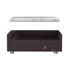 Conjunto Cama Box Pet Sleep Pelmex Luxo Marrom e Branco para Cães e Gatos