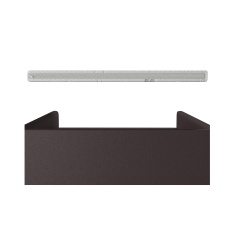 Conjunto Cama Box Pet Sleep Pelmex Luxo Marrom e Branco para Cães e Gatos