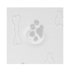 Conjunto Cama Box Pet Sleep Pelmex Luxo Marrom e Branco para Cães e Gatos
