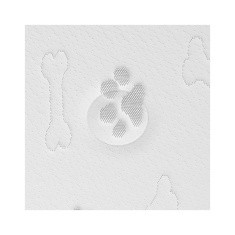 Conjunto Cama Box Pet Sleep Pelmex Luxo Bege e Branco para Cães e Gatos