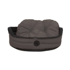 Cama Acapulco Pet Europa Redonda Cinza para Cães e Gatos - M