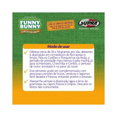 Alimento Supra Funny Bunny Delícias da Horta para Roedores