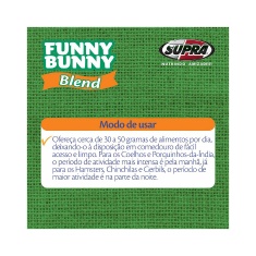 Alimento Supra Funny Bunny Blend para Roedores 500g