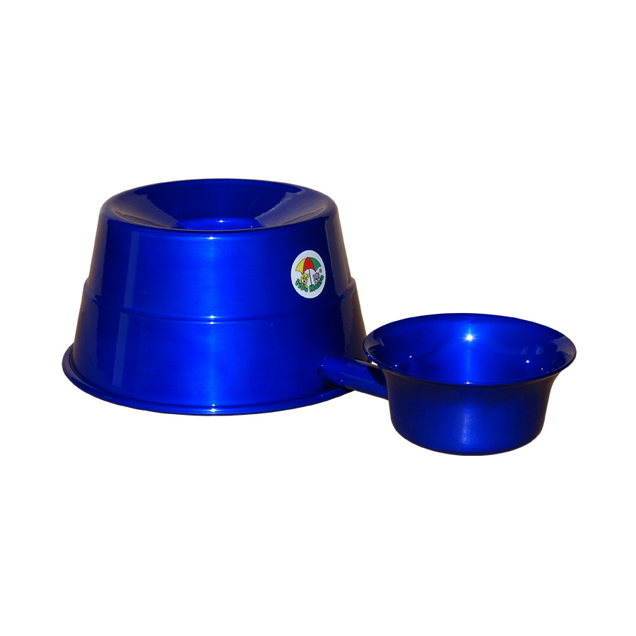 Bebedouro Vida Mansa Alumínio para Cães e Gatos Cobalto