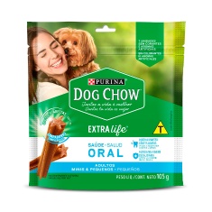 Petisco Purina Dog Chow Extra Life Saúde Oral para Cães de Porte Mini e Pequeno