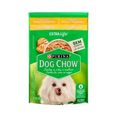 Ração Úmida Dog Chow Sabor Frango para Cães Adultos de Raças Pequenas - 100g