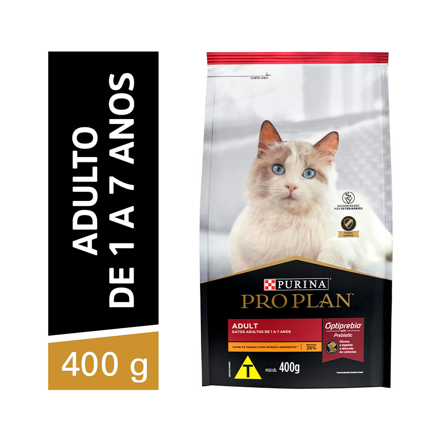 Ração Nestlé Purina Pro Plan para Gatos Adultos Sabor Frango Ração Nestlé Purina Pro Plan para Gatos Adultos Sabor Frango