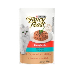 Ração Úmida Fancy Feast Goulash para Gatos Sabor Peru 85g