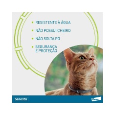Coleira Antipulgas e Carrapatos Seresto para Cães e Gatos até 8 Kg Elanco