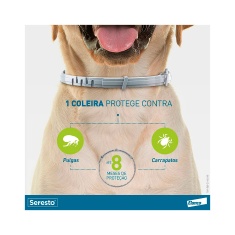 Coleira Antipulgas e Carrapatos Seresto para Cães acima de 8 Kg Elanco