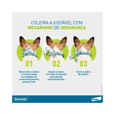 Coleira Antipulgas e Carrapatos Seresto para Cães acima de 8 Kg Elanco