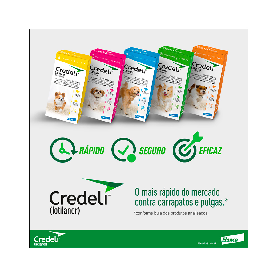 Antipulgas Credeli Elanco para Cães 1,3 a 2,5kg