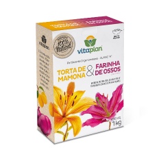Fertilizante Vitaplan Torta de Mamona e Farinha de Ossos - 1kg