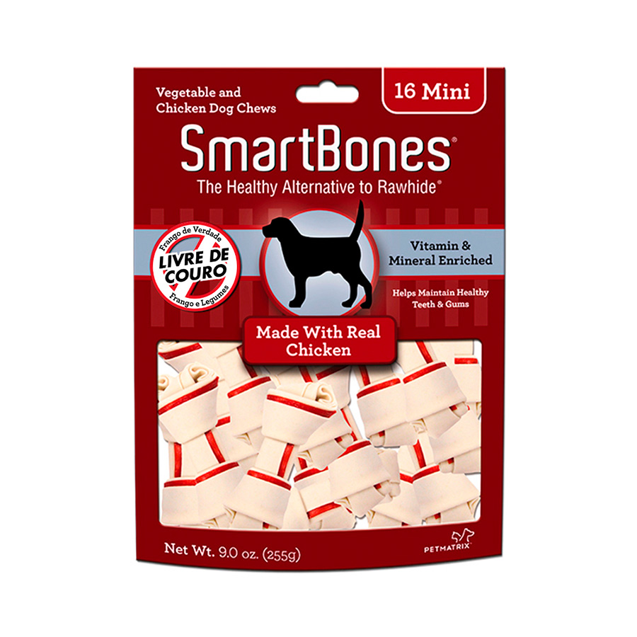 Osso Smartbones Mini Sabor Frango para Cães