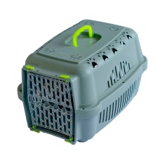 Caixa de Transporte DuraPets Fun Amarela para Cães e Gatos