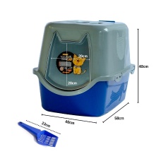 Banheiro DuraPets Toalete Azul para Gatos