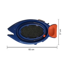 Brinquedo Arranhador DuraPets Durafish 3 em 1 Azul para Gatos