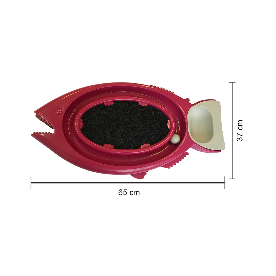 Brinquedo Arranhador DuraPets Durafish 3 em 1 Rosa para Gatos Brinquedo Arranhador DuraPets Durafish 3 em 1 Rosa para Gatos