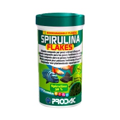 Alimento Prodac Spirulina Flakes para Peixes 50g