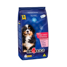 Ração Br4Dogs para Cães Filhotes de Porte Grande e Gigante Sabor Arroz e Frango