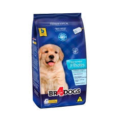 Ração Br4Dogs para Cães Filhotes Sabor Arroz e Frango