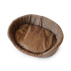 Cama São Benedito Pet Europa Luxo Sued Marrom para Cães