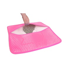 Tapete São Benedito Pet Coletor de Areia Rosa para Gatos