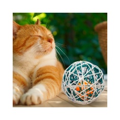 Brinquedo Plumas e Penas Globinho para Gatos - Cores Sortidas