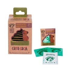 Kit Cata Caca de Bolso Pipicão Verde para Cães