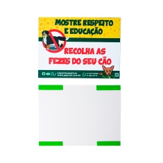 Placa Pipicão Informativa