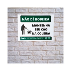 Placa Pipicão Sinalização para Condomínio