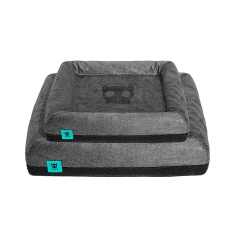 Cama Zee.Dog Skull Zee.Bed Preta para Cães