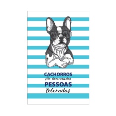 Placa Decorativa Cia Laser Cachorros São Bem Vindos para Ambientes