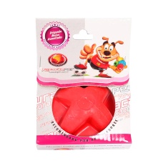 Brinquedo Furacão Pet Bola de Borracha Maciça Superball Vermelho para Cães