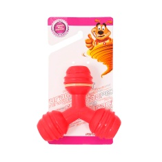 Brinquedo Furacão Pet Triângulo de Borracha Vermelho para Cães