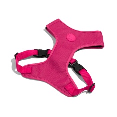 Peitoral Air Mesh Zee.Dog Ajustável Pink Led para Cães