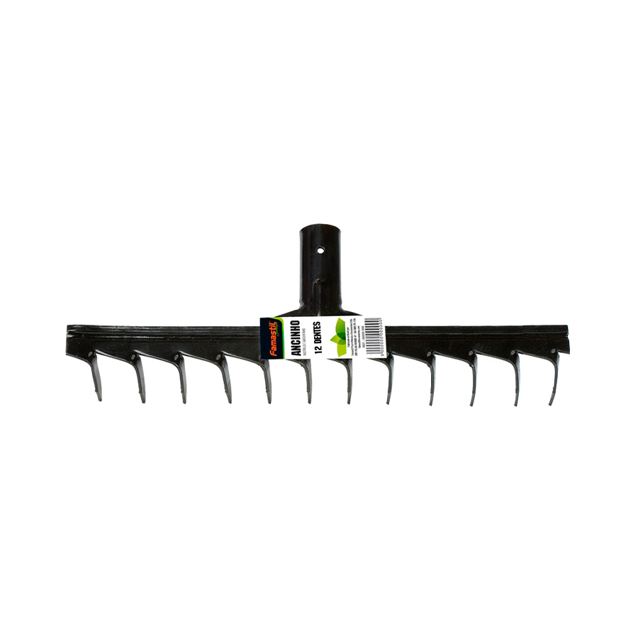 Ancinho Famastil Com Cabo 12 Dentes para Jardim