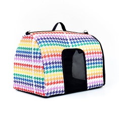 Bolsa de Transporte I Love Pet Pied de Poule Arco-Íris para Cães e Gatos