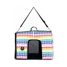 Bolsa de Transporte I Love Pet Pied de Poule Arco-Íris para Cães e Gatos