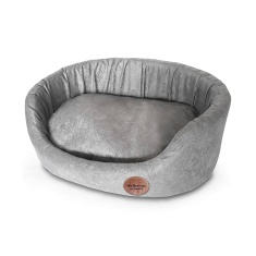 Cama São Benedito Pet Europa Luxo Sued Cinza para Cães
