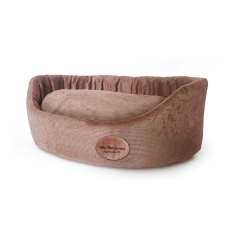 Cama São Benedito Pet Europa Luxo Sued Marrom para Cães
