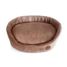 Cama São Benedito Pet Europa Luxo Sued Marrom para Cães